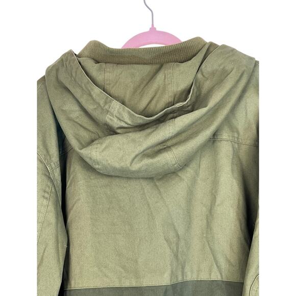 Ecko Unltd Army Green Long Sleeve Zipper Up & Button Up Hooded Jacket Size XXL - Picture 4 of 7